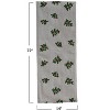 Storied Home Cotton and Linen Table Runner with Embroidered Mistletoe and Pom Poms, Natural, Green and Red - 2 of 2