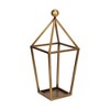 Cheung's Novara Pyramid Top Metal Lantern - Gold - 2 of 4