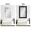 Amanti Art Mirror Makeover Bathroom Mirror Frame Border Kit - Fully Assembled Peel and Stick Frame - Mirror NOT Included - Grand Black Narrow Trim - 4 of 4
