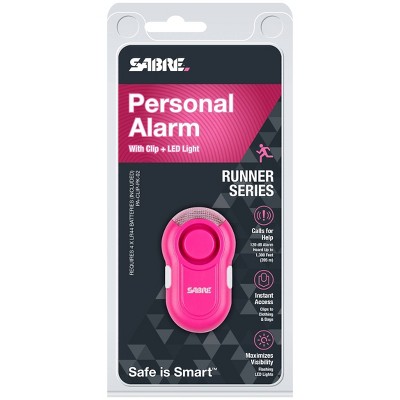 Sabre Personal Alarm with LED Light - Pink