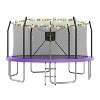 14/16FT Trampoline with LED Lights & Basketball HoopRound, Outdoor Recreational Trampoline for Kids and Adults - ModernLuxe - 2 of 4