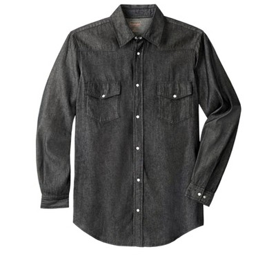Boulder Creek by KingSize Men's Big & Tall Tall Western Snap Front Shirt