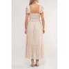 August Sky Women's Smocked Bodice Midi Dress - 2 of 4