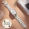 HTUTWOO Engraved Cat Paw Apple Watch Band, Sport Silicone Strap 38/40/41/42/44/45/49mm for iWatch Series 10 9 8 7 6 5 4 3 2 SE Ultra - 4 of 4