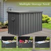 Syemin Deck Boxes, 150 GAL Garden Large Patio Storage, for Furniture, Outside Cushions and Garden Tools, Black, 54.3"*29.2"*33.1" - 4 of 4