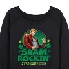 Women's - Marvel - Shamrockin Starlord St. Patricks Day Lightweight French Terry Wide Neck Long Sleeve Shirt - 2 of 4