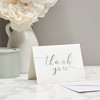 Sustainable Greetings 120 Pack Thank You Cards Bulk with Envelopes, Silver for Wedding, Bridal, Baby Shower, Graduation, Business - 2 of 4