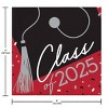 Creative Converting Class of 2025 Graduate Red Paper Beverage Napkins 108ct - 4 of 4