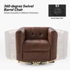 Frankie Genuine Leather Swivel Club Chair| HULALA HOME - 4 of 4