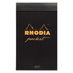 Rhodia Pocket Notepad - Dot Grid 40 sheets - 3 x 4 3/4 - Orange cover - 1 of 3