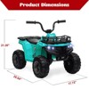 Garvee 12V Kids Electric Ride On Car, 4-Wheeler Quad ATV Play Car with 1.8MPH Max Speed, Treaded Tires, Push-Button Accelerator - 3 of 4