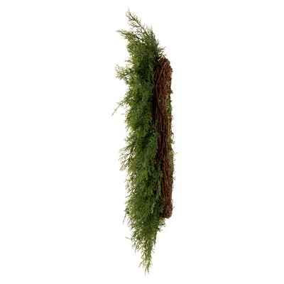 Festive Cedar Charm 24" Artificial Christmas Wreath