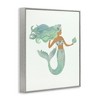 Stupell Industries Jade Mermaid Holding Shell Flower Outfit Fantasy Character, 14" x 11" - 3 of 4