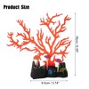 Unique Bargains Soft Silicone Glowing Aquarium Artificial Mushroom Coral Orange 1 Pc - 4 of 4