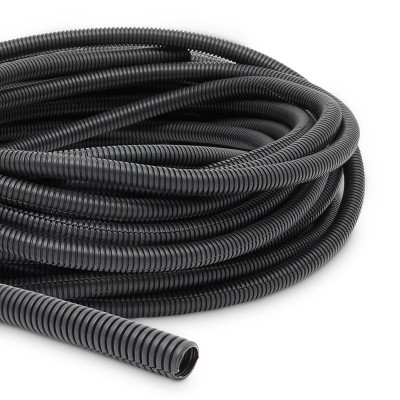 98ft 1/2 Split Loom Wire Flexible Tubing Conduit Hose Cover Cable-Protection. 