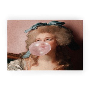 Jonas Loose BUBBLEGUM PRINCESS Looped Vinyl Welcome Mat - Society6 - 1 of 4