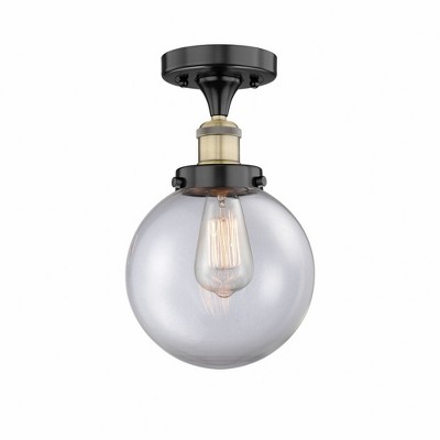 Beacon - 1 Light Semi-Flush Mount In Industrial Style-8.25 Inches Tall and 6.5 Inches Wide