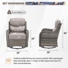 Outdoor Swivel Rocker Chair with 6 Inch Thick Cushion 2 in 1 Porch Glider Swivel Chair - Wicker Patio Furniture Patio Swivel Glider Seating - 3 of 4