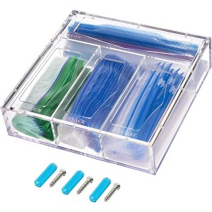 Acrylic Ziplock Bag Storage Organizer and Dispenser, Ziplock Bag Organizer, Drawer & Wall-Mount Food Storage Bag Organizer - Elavain - 1 of 4
