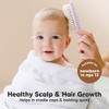 Baby Hair Brush and Comb Set, Oval Wooden Baby Brush Set for Newborns, Infant, Toddler Grooming Kit - 3 of 4