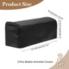 Unique Bargains PU Leather Anti-Slip Stretch Couch Arm Slipcovers 2 Pcs - 2 of 4