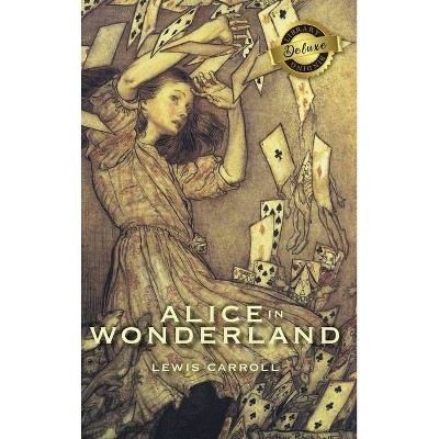 Alice in Wonderland (Deluxe Library Binding) (Illustrated) - by  Lewis Carroll (Hardcover)