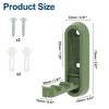 Unique Bargains 90° Foldable Coat Hook Invisible Perforated Fixed Wall - 2 of 4