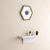 FURNIinspire Decorative Wall Clocks Indoor Silent Wooden Frame Living Room Wall Clock Timepiece for Bed Room, Home Decor, Yellow, 30"*30"*2.25" - 2 of 4