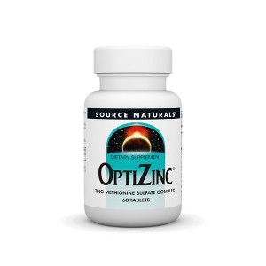OptiZinc Zinc Methionine Sulfate Complex 30mg by Source Naturals, Inc.  -  60 Tablet - 1 of 3