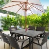 HAPPATIO 7 Piece Patio Dining Set,Outdoor Patio Dining Set.Wicker Rattan Patio Dining Furniture. Dining Furniture Set. Outdoor Dining Set for 6. - 2 of 4