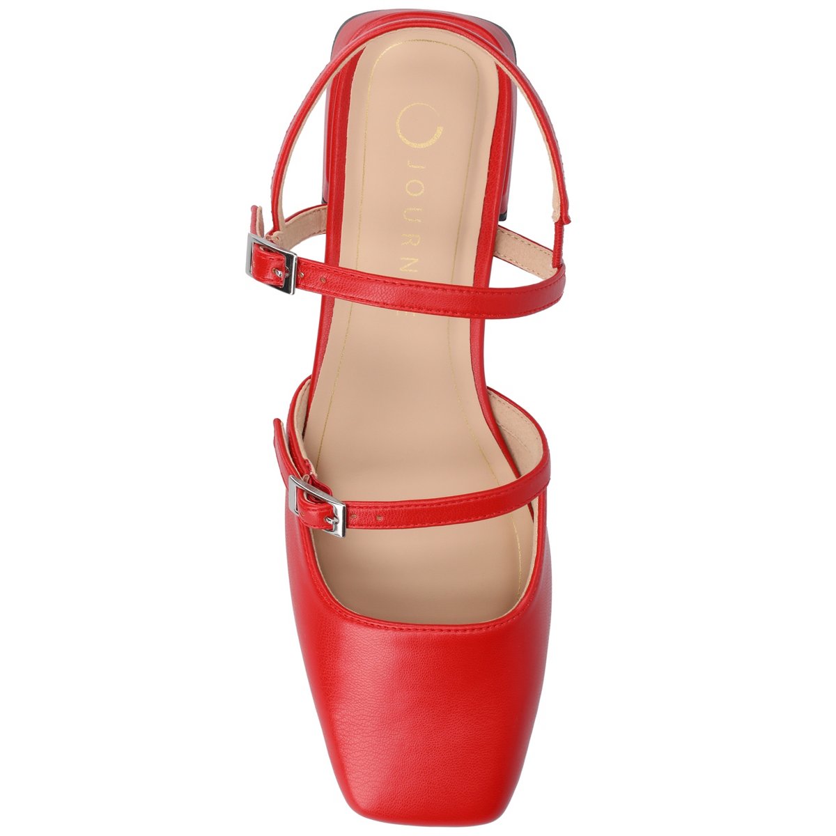 Обувь Journee Collection Journee Women's Gretchenn Flats, Red 8 — фото 4