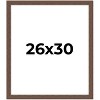 PosterPalooza | 26x30 Wide Barnwood Picture Frame, UV Acrylic, 6 Finishes - Grey, Brown, White, and Black - 2 of 4
