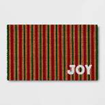 1'6"x2'6" Flocked Joy Stripes Doormat - Wondershop™