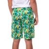 SpongeBob SquarePants Pajamas Men's Tropical Plants Sleep Lounge PJ Shorts Green - 4 of 4