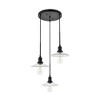Elegant Lighting Waltz 3 light black Pendant - 3 of 4