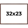 PosterPalooza | Classic Modern Brown Picture Frame - UV Acrylic, Backing Board, Hanging Hardware Included - 2 of 4