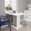 vidaXL Minimalist Dining Table - Durable Engineered Wood - Square Base - Easy Maintenance - 31.5" x 31.5" x 29.5" (L x W x H) - 2 of 4