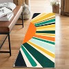 Coucheta Area Rug Machine Washable Non-Slip Modern Minimalist Accent Carpet for Living Room Bedroom Entryway,Multi-Color & Size - 3 of 4