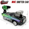 Hyper Drive RC Drifter Car, Black-Green Street Racer with LED Lights for Kids 5+ - 2 of 4