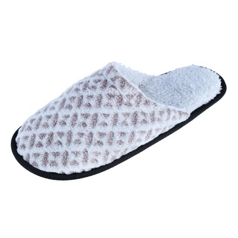 Polar Extreme Men's Plush Chevron High Pile Fleece Lined Slipper