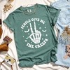 Simply Sage Market Women's People Give Me The Creeps Short Sleeve Garment Dyed Tee - 3 of 4