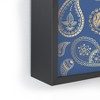 Cynthia Haller Classic blue and gold paisley Framed Mini Art Print 4" (H) x 3" (W) x 1" (D) - Society6 - 3 of 3