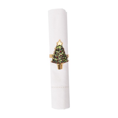 C&F Home Painted Tree Napkin Ring Set of 6
