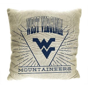 NCAA West Virginia Mountaineers 26 x 26 Woven Tapestry Pillow - 1 of 4
