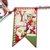 10.5 Inch Jolly Retro Garland Santa Snowman Deer Word Garlands - 4 of 4