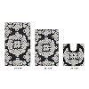 Medallion Collection 3 Piece 100% Cotton Tufted Bathroom Rug Set  with Non-Slip Backing, Machine Washable, Tumble Dry Bath Mat - 2 of 4