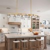 BAOURE 38.4in Crystal Chandelier for Dining Room, Gold 8-Light Kitchen Chandelier Light Fixture Modern Metal Industrial Chandeliers - 3 of 4