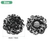 Unique Bargains Alloy Satin Fabric Big Rose Flower Dainty Brooches and Pins 1 Pc - 3 of 4