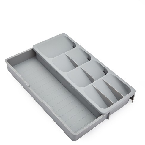 Juvale Flatware Utensil Silverware Organizer, Expandable Tray Holder for Kitchen Drawer, 6.5-11.5 x 16 in - image 1 of 4