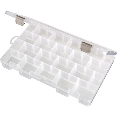 Large Clear Plastic Craft Organizer with Dividers